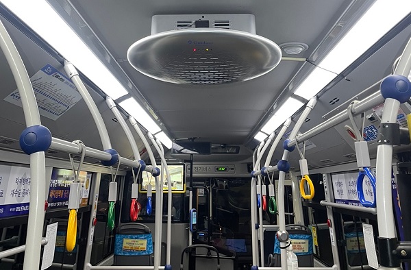 경남 최초 양산 시내버스 공기살균청정기 설치